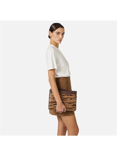 Busta con stampa tigre ELISABETTA FRANCHI | BS12A62E2/470